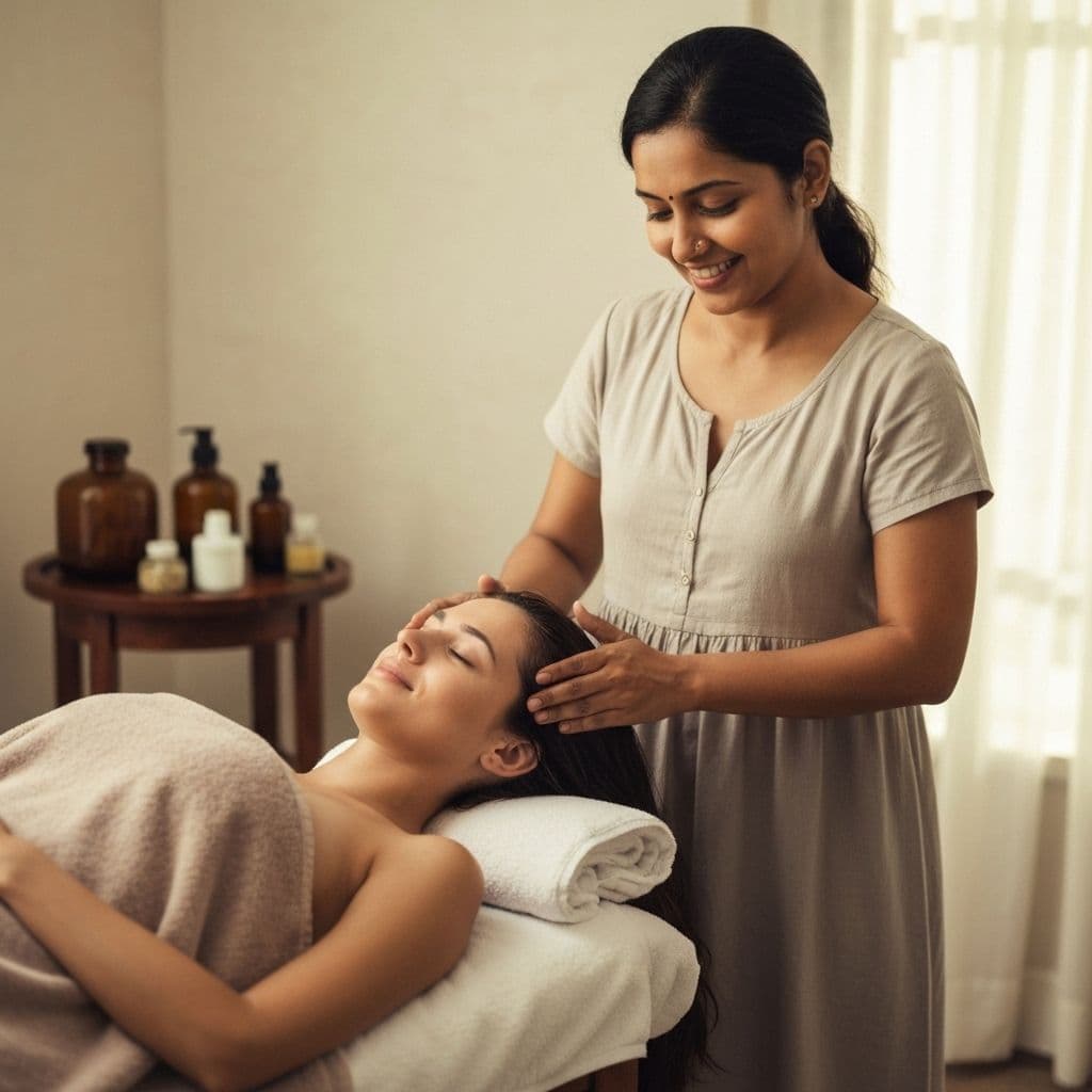 Premium Unani hair treatment with natural herbs and wellness therapy
