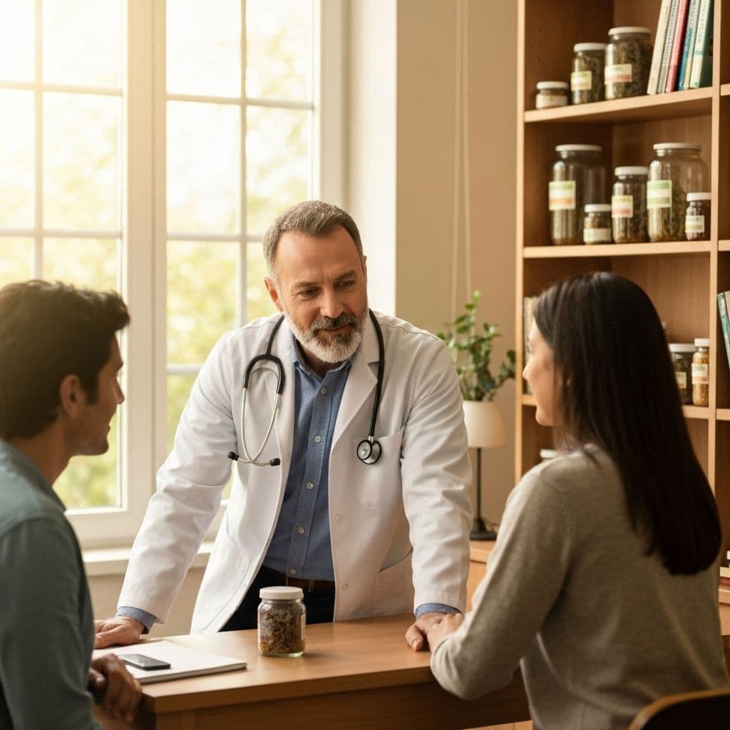 Doctor consultation for joint pain treatment