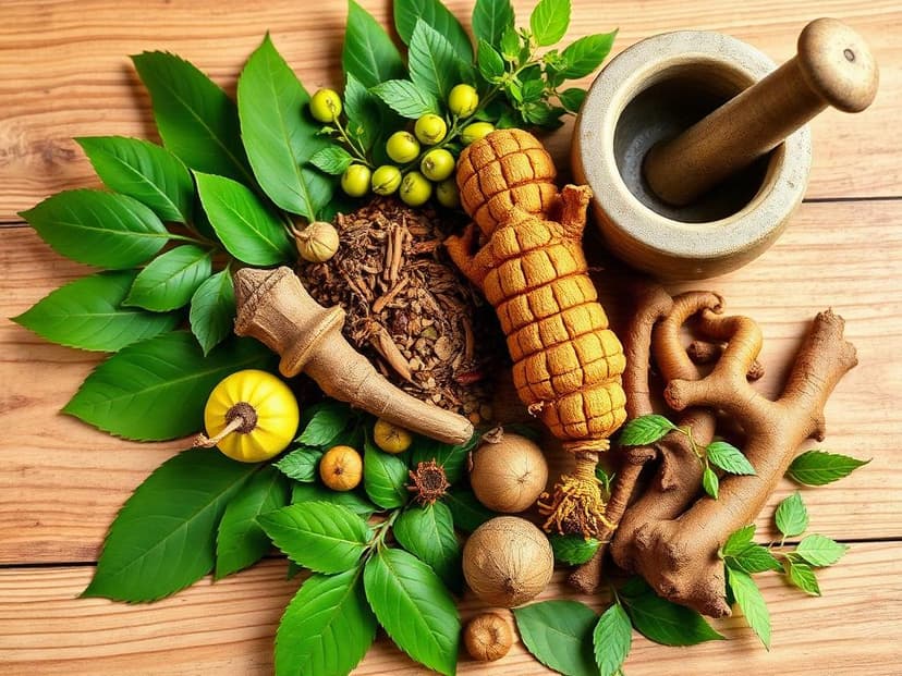 Traditional Unani medicinal herbs