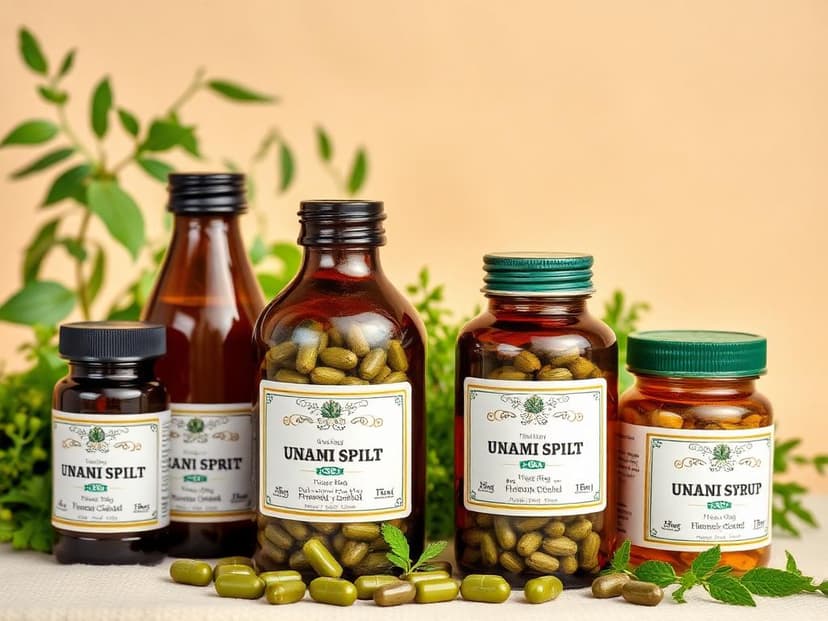 Unani medicine bottles