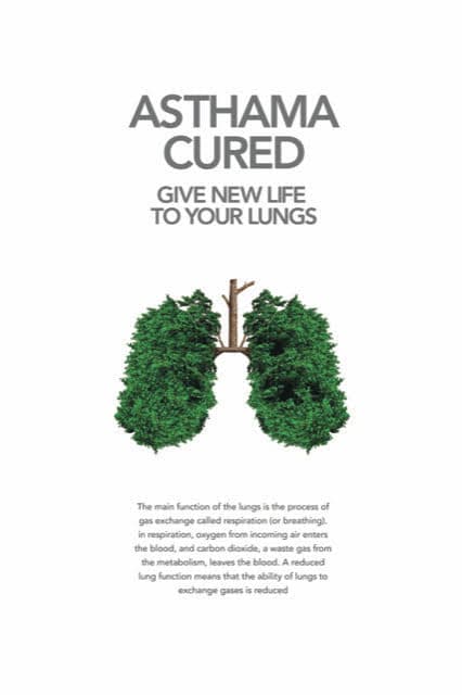 Asthma Cured - Yoga and herbs illustration