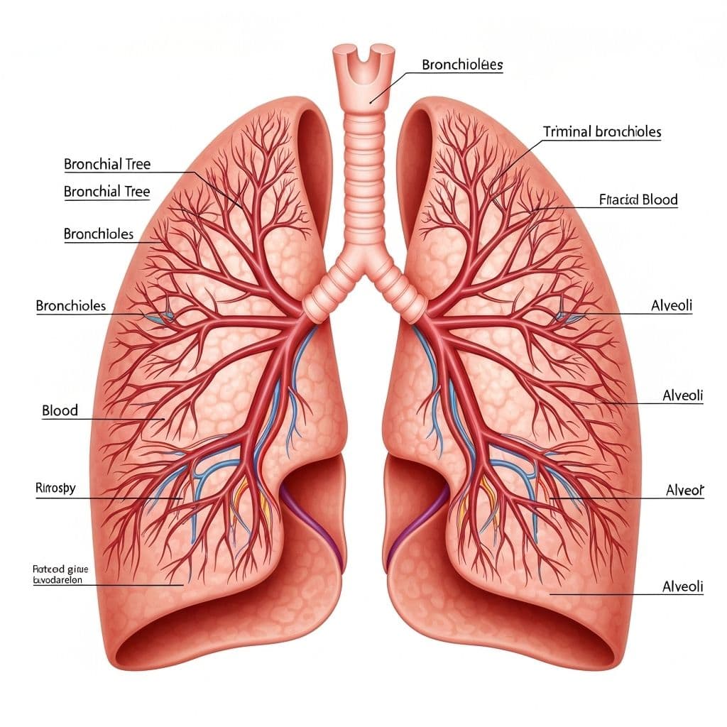 Healthy lungs illustration